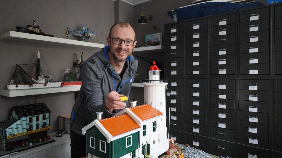 De Lego-variant van het Paard van Marken naar de 'De Rietlanden'
